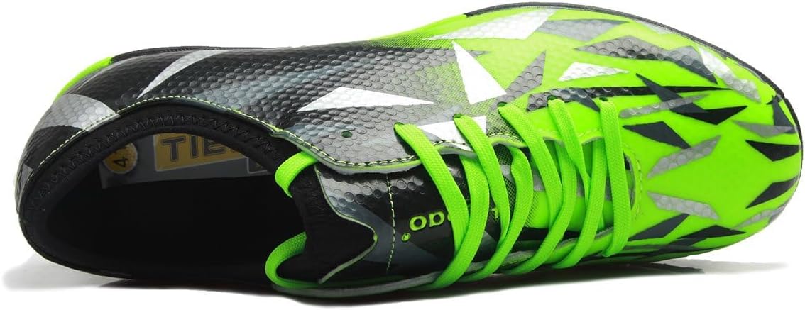 Youth Kids' Turf Soccer Cleats Shoes Indoor Football Casual Outdoor Sports (Little Kid/Big Kid) 75523 (Green, Big Kid, 5.5, Numeric, US Footwear Size System, Medium)