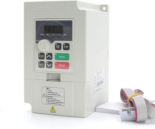 Inversor VFD de 2.2KW 220V 11A 3HP Unidad de frecuencia variable 2200W husillo Control del motor Convertidor VSD 0-1000Hz con cable de extensión