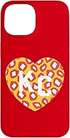 Vista 6 de KC Heart Red/Yellow Animal Print Kansas City Hearts Kc Heart Case for iPhone 16