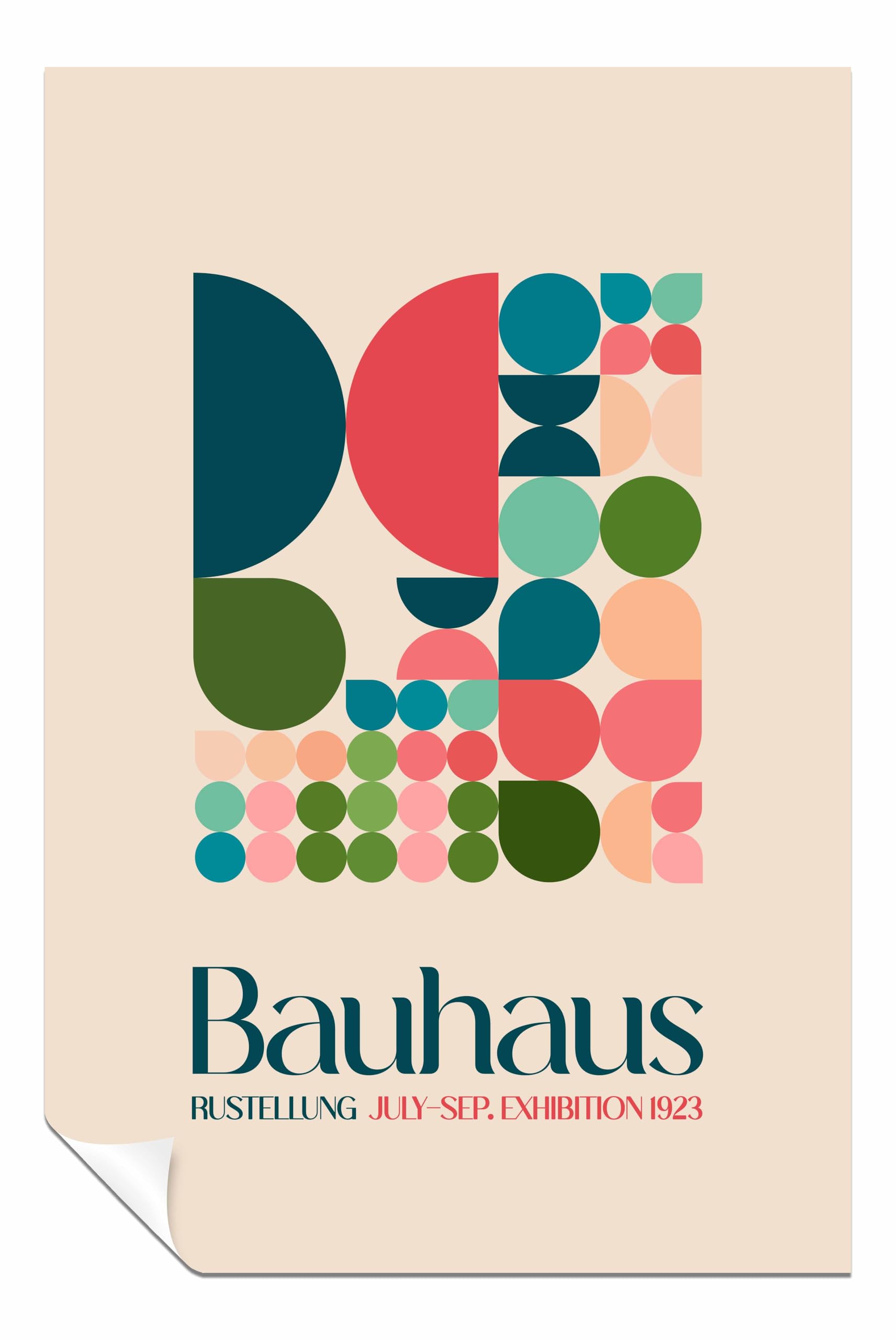 Panther Print Bauhaus Kutular 2 Unframed Poster, Pictures for Home Walls, Bedroom, Living Room & Bathroom Decor 61x41cm (24x16in)