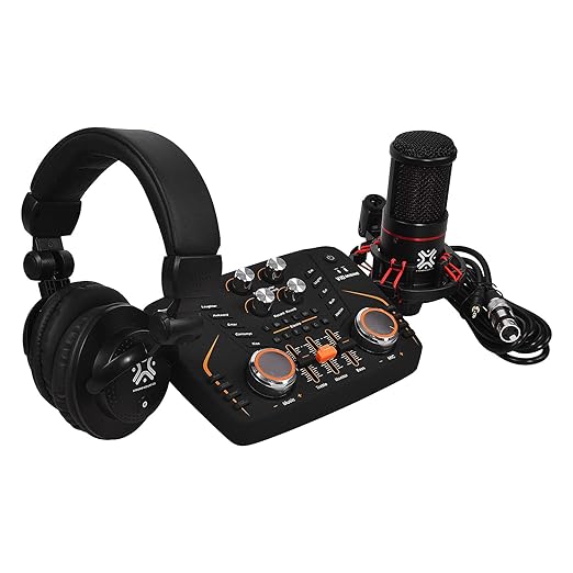 Xtreme Acoustics V10 Audio Interface Mixer Soundcard with Condenser Mic allinone Home Studio