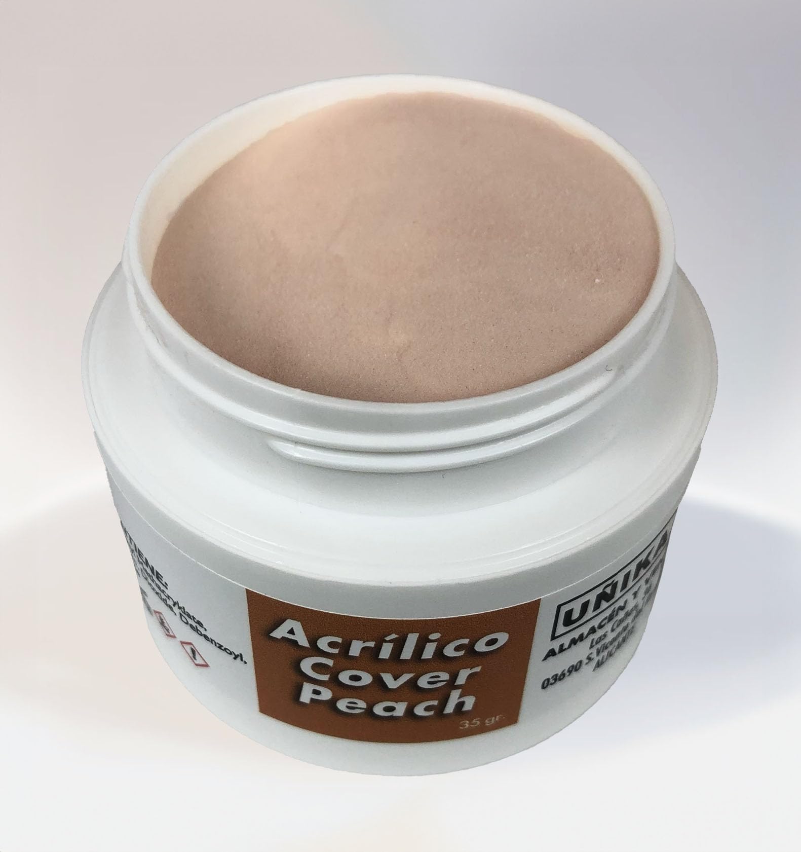 Polvo Acrílico Cover Peach 35gr Uñikas- Acrylic Powder - Cover Peach 35gr- Polvo para Uñas Acrilicas