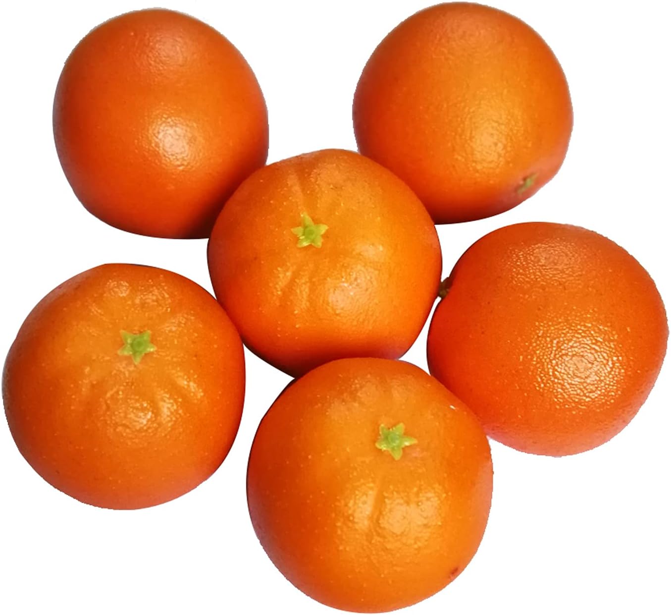 D-Seven 12pcs Fake Orange Artificial Fruit Faux Orange for Home Shop Office Hotel Supermarket Props Or Decoration