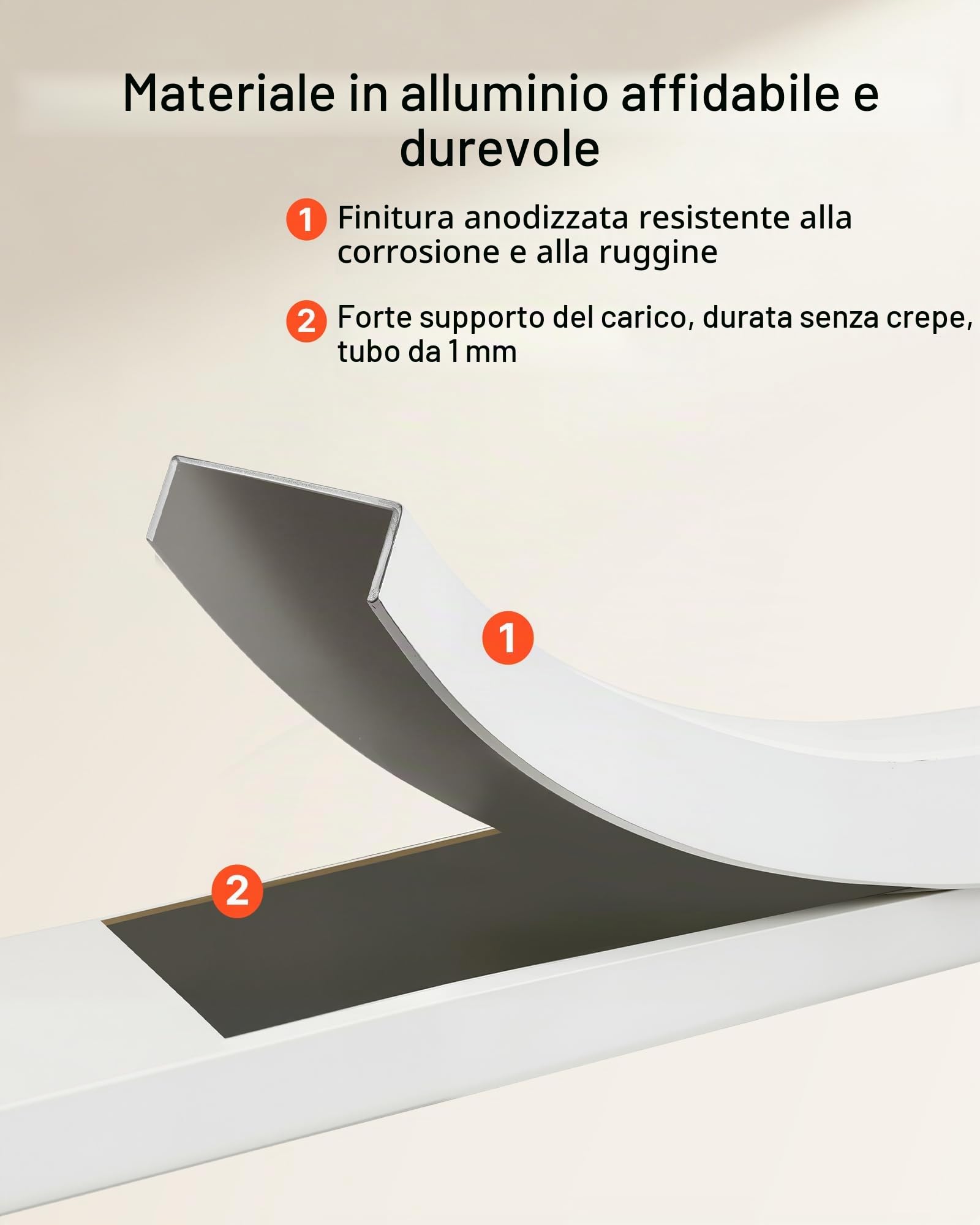 VEVOR Scaletta Pieghevole Salvaspazio con 5 Gradini con Ampio Pedale Antiscivolo e Impugnatura Comoda, Scala a Pioli Portatile in Alluminio con Capacità di 150 kg, Multiuso per Cucina, Magazzino