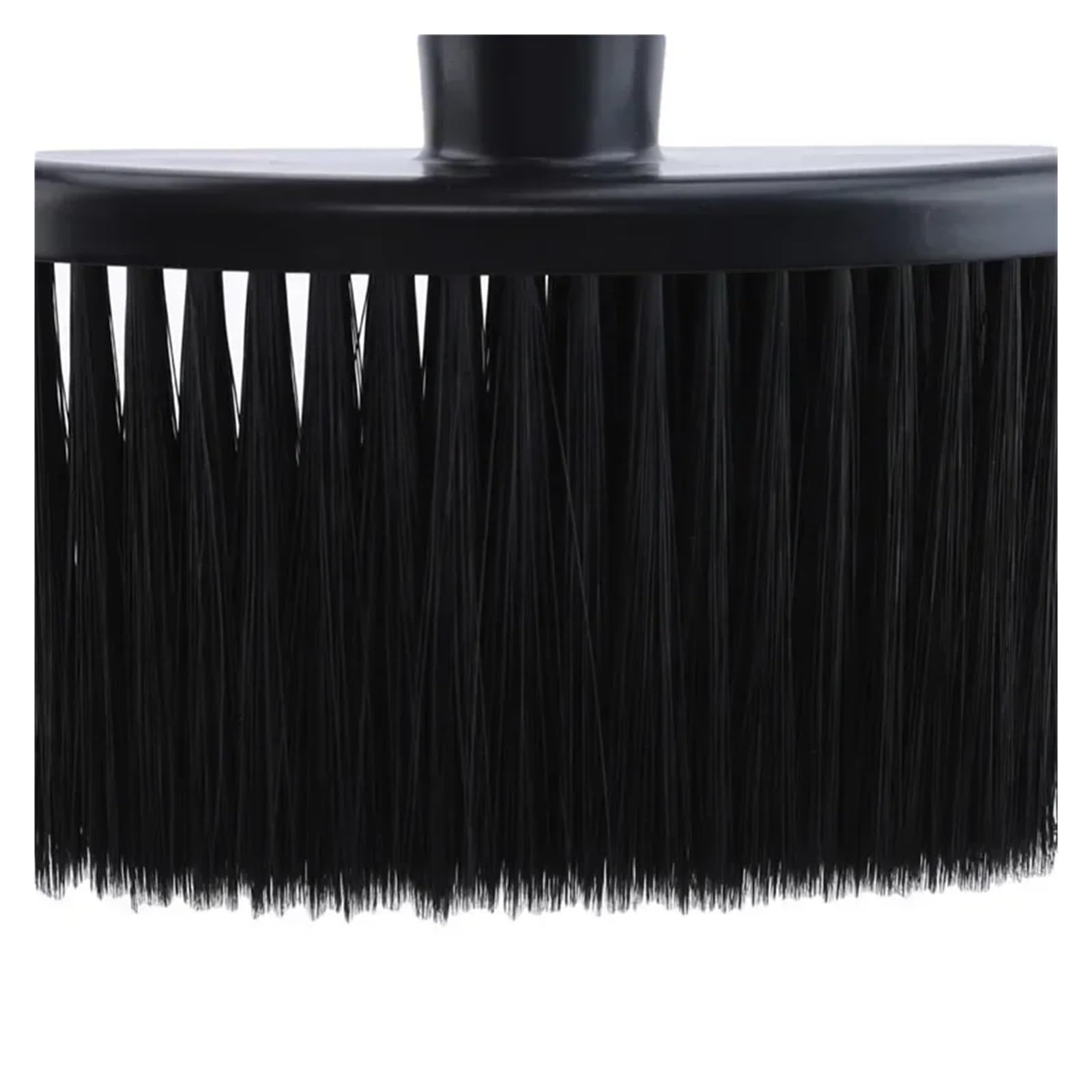 Brosses À Plumeau Doux For Le Cou Et Le Visage, For Barbier, For Nettoyer Les Cheveux, For La Barbe, For Salon De Coiffure, Outils De Coiffure | Black plastic handle