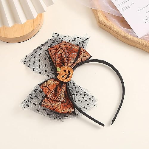Miniatura 2 de 3 diademas de Halloween para cosplay, calabaza, araña, orejas de ratón, diadema de calavera fantasma