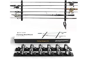 OJYDOIIIY Wall/Ceiling Fishing Pole Rack for Garage Storage