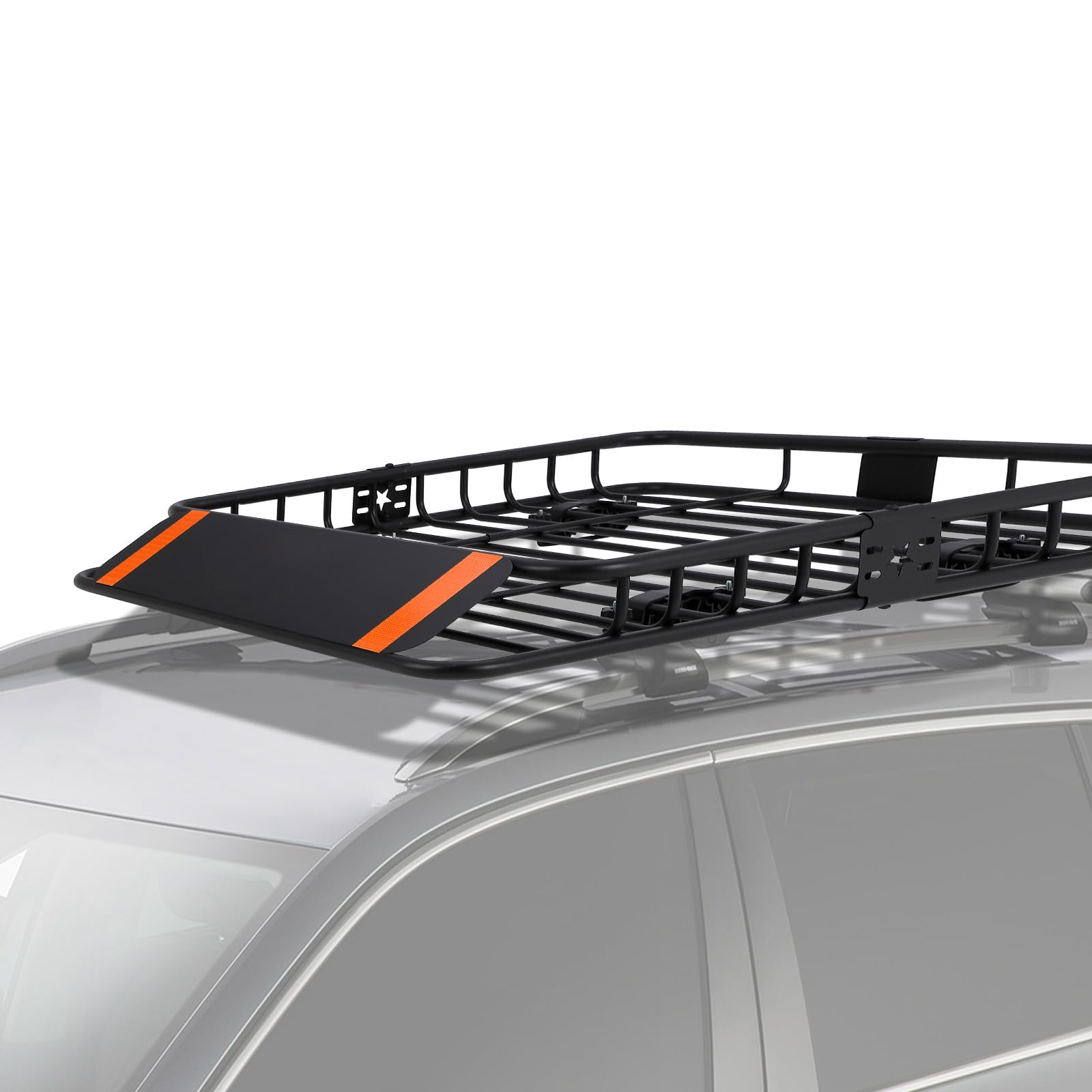 Garvee 117x91cm Heavy, Duty Roof Rack with 200Lb, apacity, Rooftop, Argo | arrier Basket with Extension, Durable Steel, onstruction, Suitable for, ars and SUVs, Travel and, amping