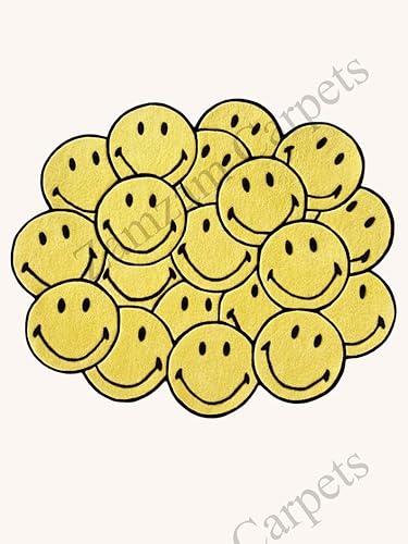 Miniatura 3 de Alfombra de forma irregular con patrón de ilusión copetuda a mano, 100% lana, hecha a mano (color multicolor, 4 x 4 pies)