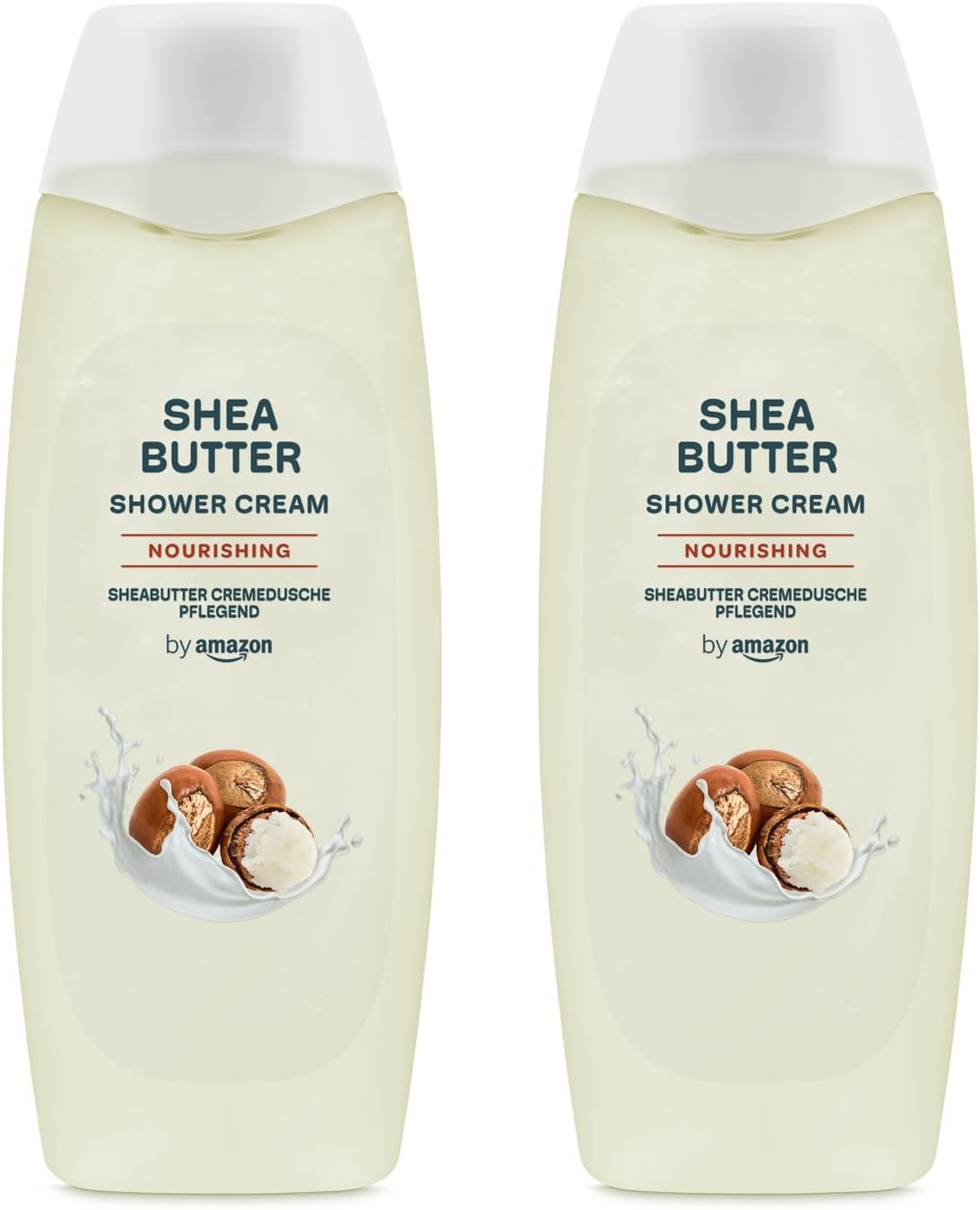 by Amazon Shea Butter Shower Gel, 2 x 500ml