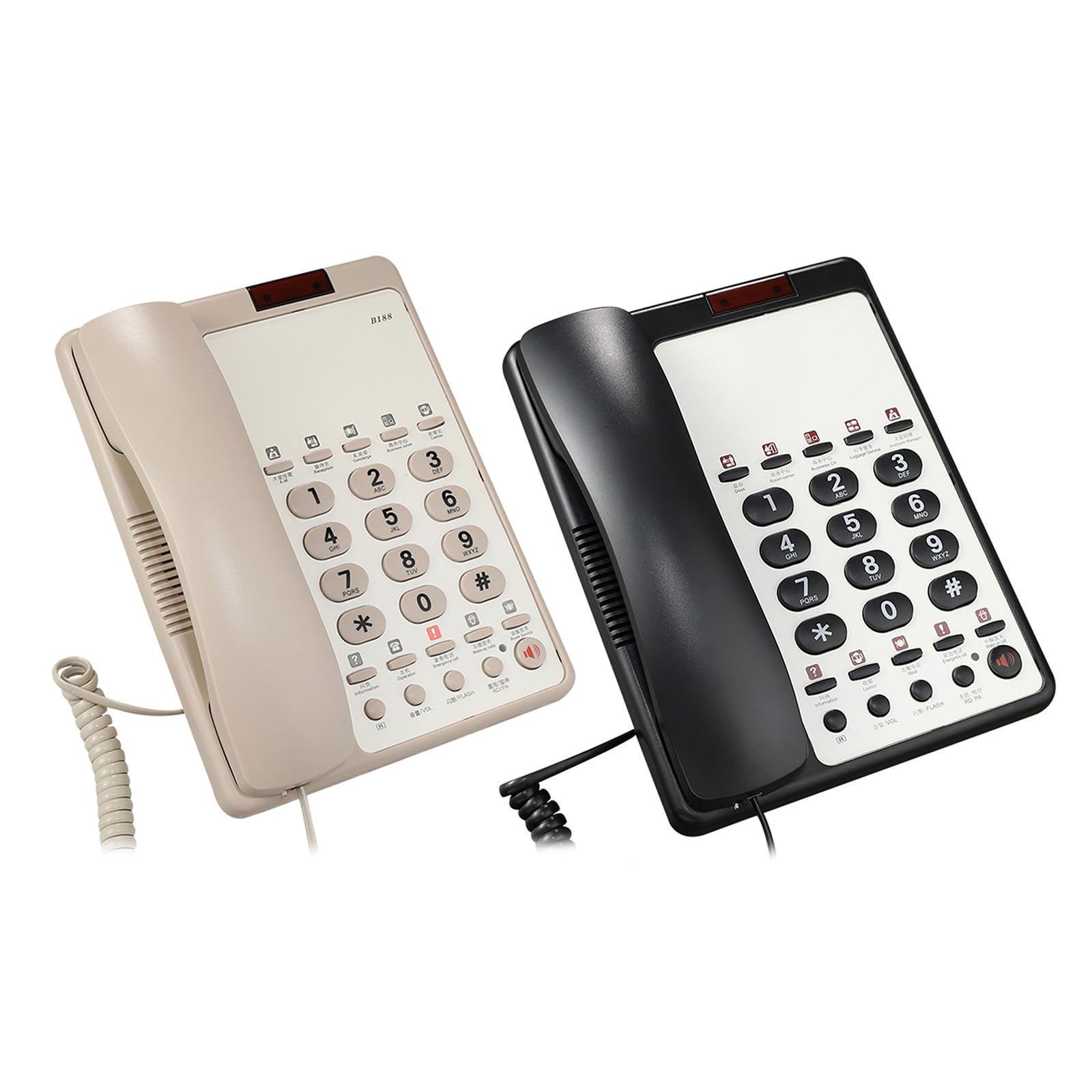 Telefono fisso fisso del telefono con filo di B188B per la reception negli hotel e negli uffici