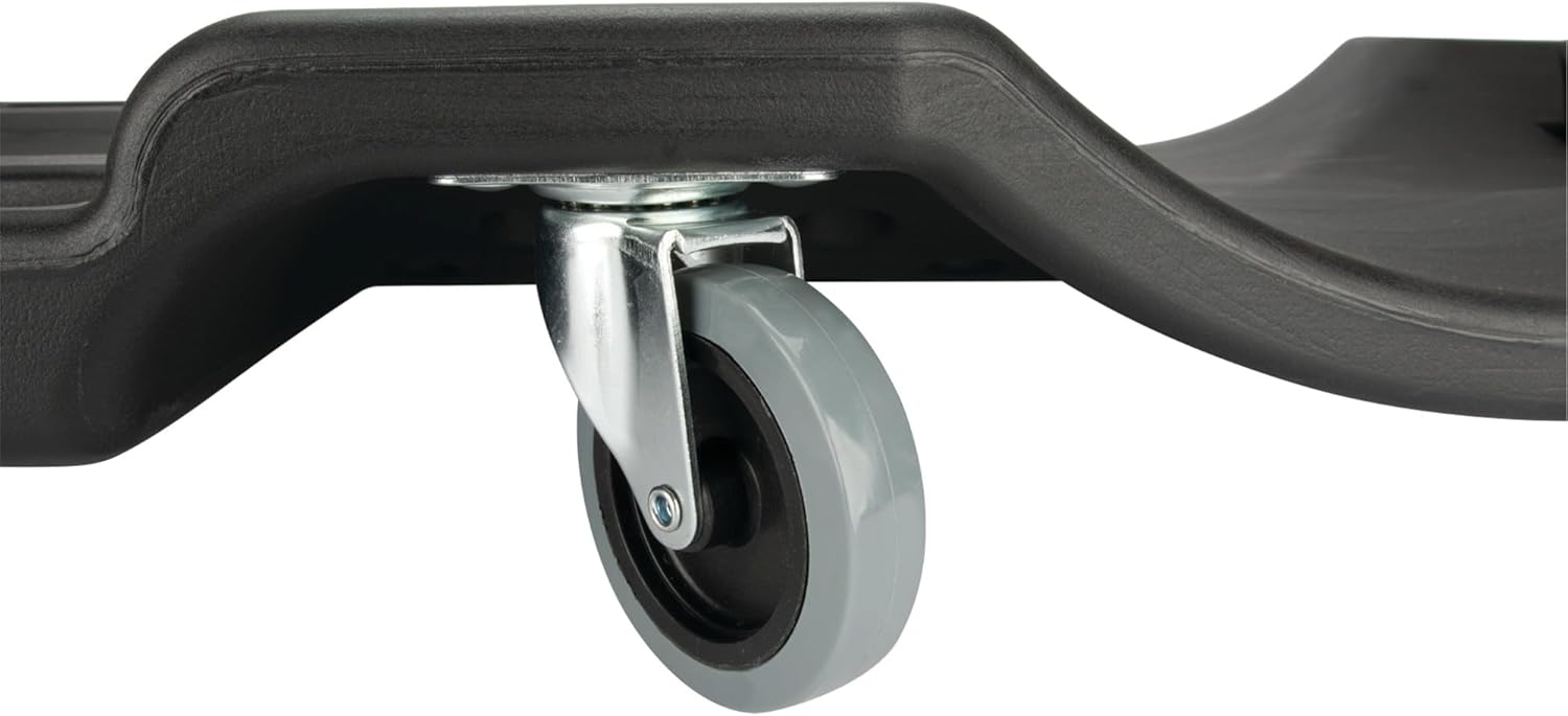 Performance Tool W85006 40-Inch Plastic Creeper with 6 Casters, Black
