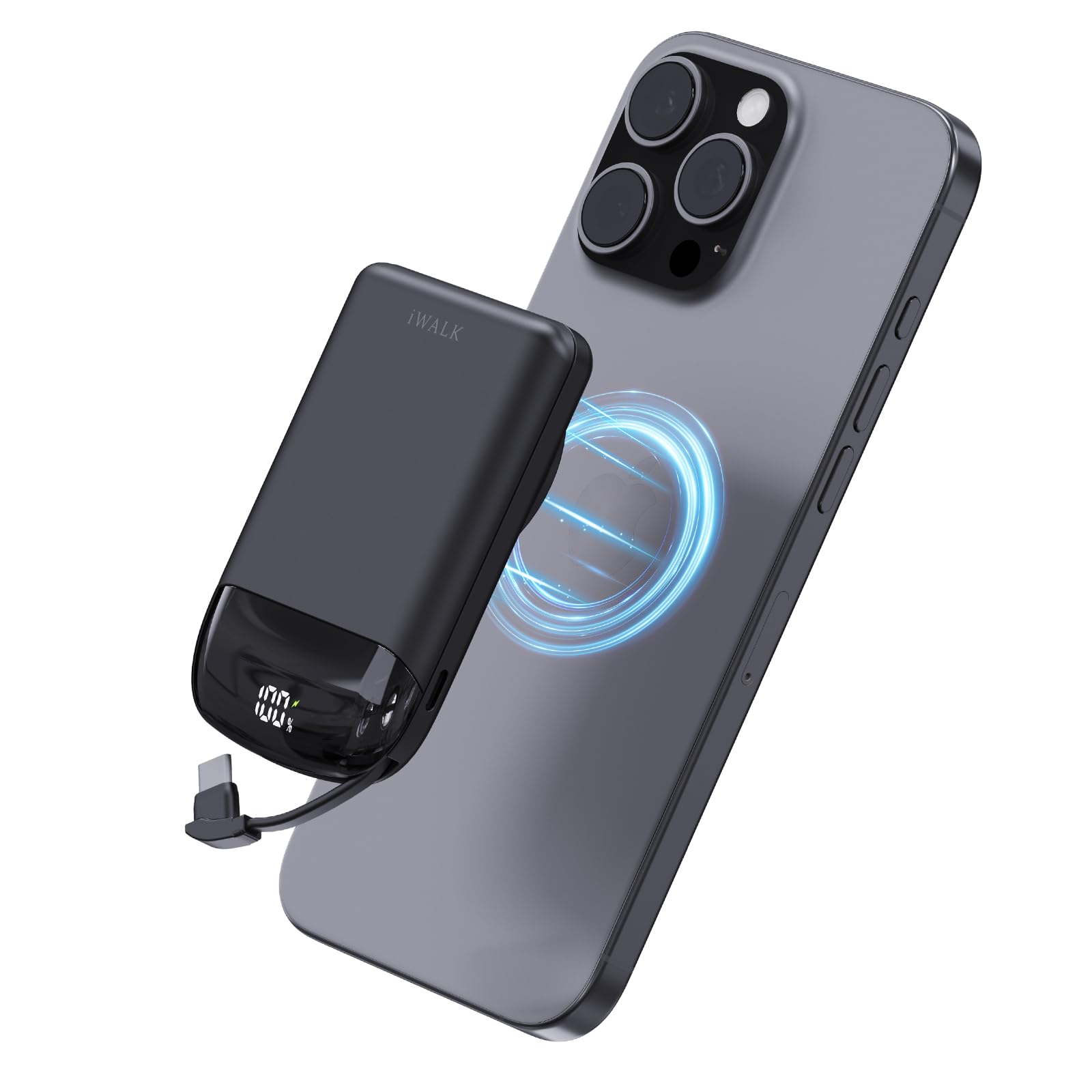 Amazon | iWALK モバイルバッテリー MagSafe対応 10000mAh PD40W急速