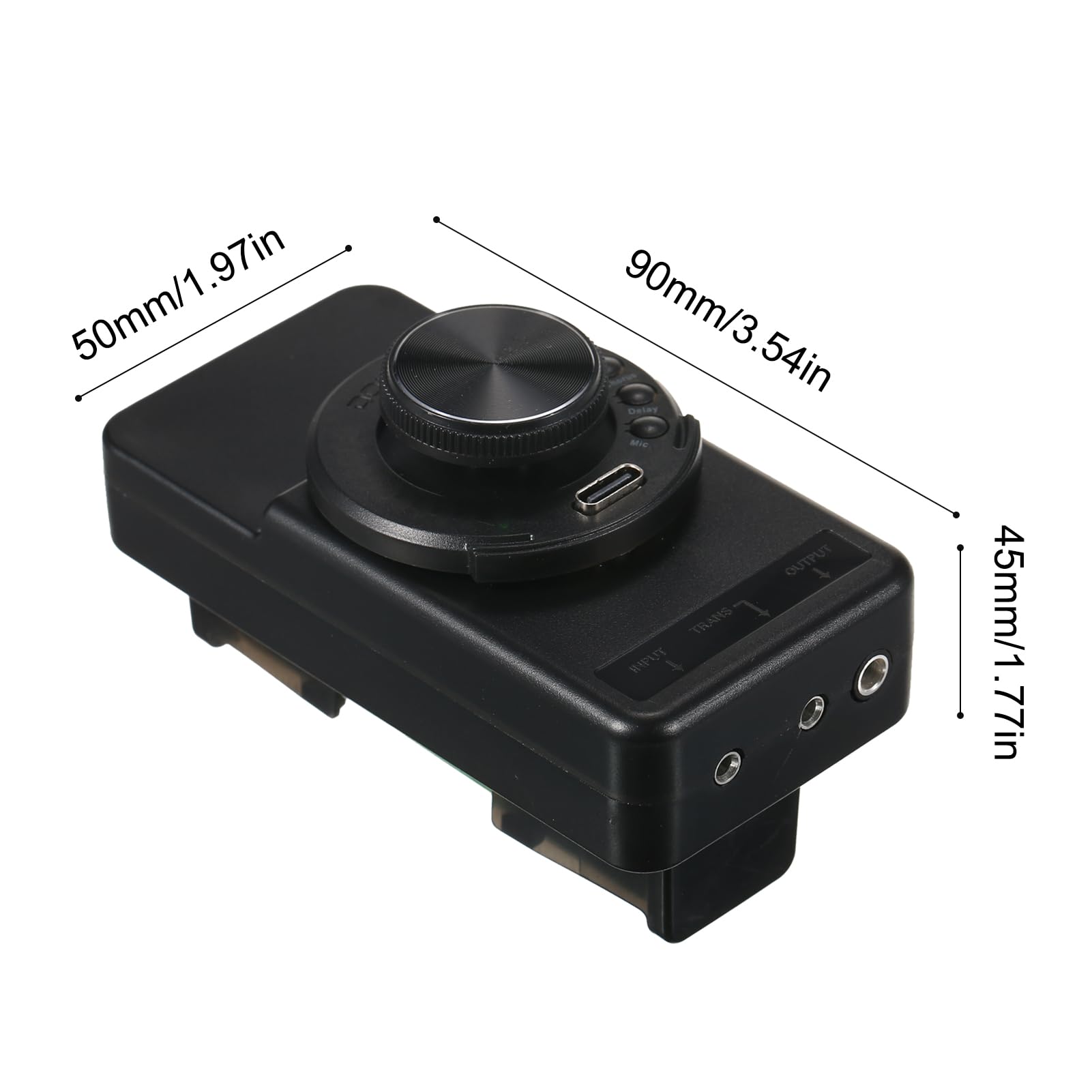 OS1 Resonance Pickup Preamplificatore Integrato SFT Stessa Frequenza Sistema di Preamplificazione per Chitarra Trasduttore con Riverbero, Coro, Ritardo, Batteria Ricaricabile Li-ion (Necessita di Fori