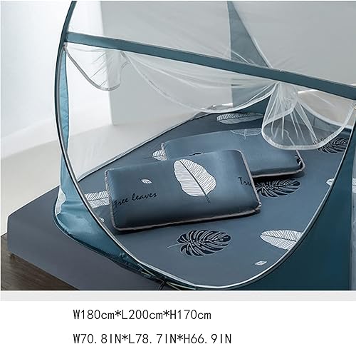 Miniatura 5 de borfieon Mosquitero de malla para camas, toldos, plegable, fácil de instalar, bolsa de almacenamiento, cama tamaño Queen, mosquitera para