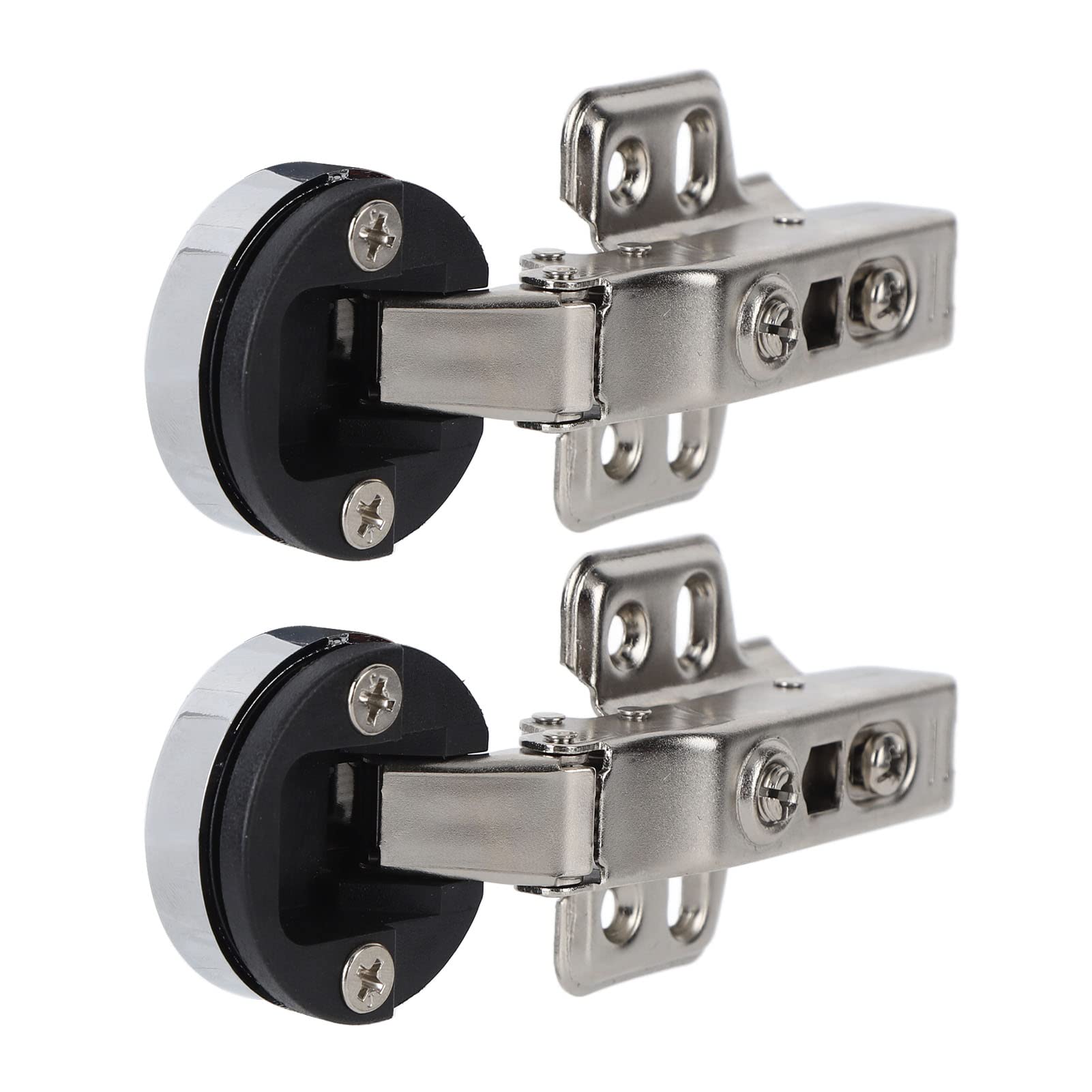 35 Cup 4 Hole Glass Door Hinge for Cabinet 35 Cup Glass Door Hinge for Home (Straight ArmFull Overlay 18mm)