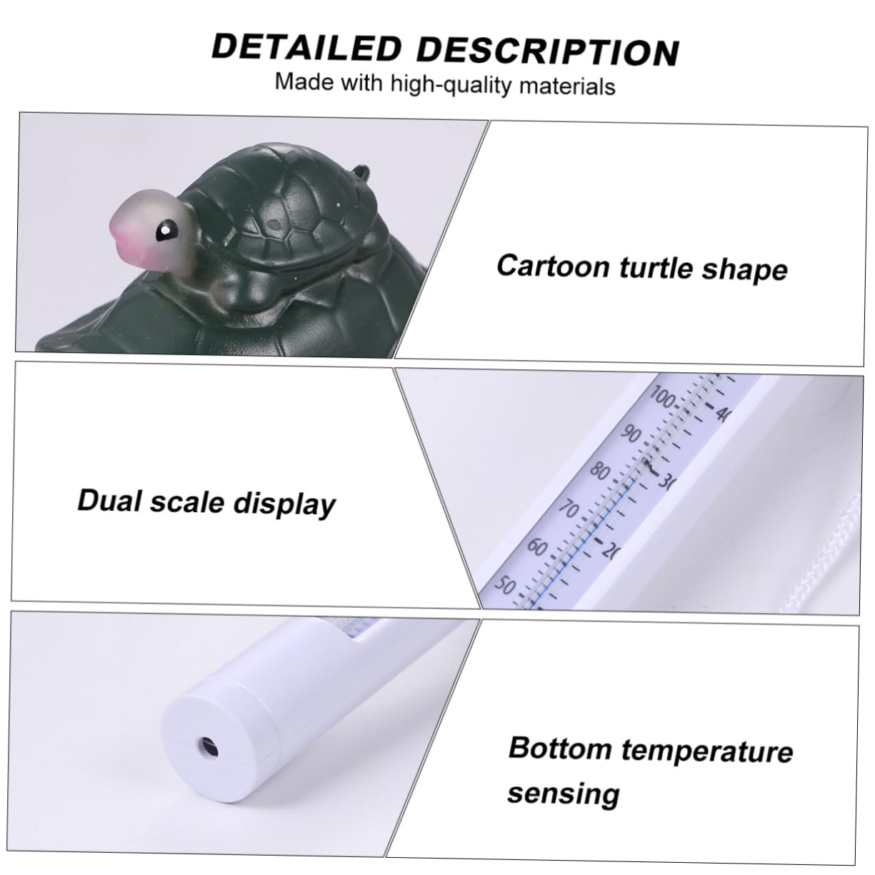 HANABASS 3pezzi Termometro Galleggiante Per Piscina Forma Di Monitor Di Temperatura Per Vaschetta Da Bagno e Spa Resistente e Sicuro Design Divertente Per Misura