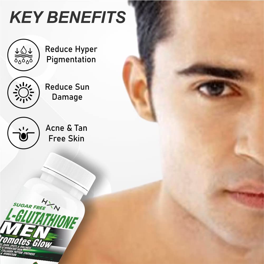 glutathione for men benefits HXN Glutathione Tablets 1000mg And Collagen Booster With Biotin, Vitamin C,  E, To Support Healthy & Skin Whitening Supplement For Men-60 Tablet (Combo  Pack) : Amazon.in: Health & Personal Care
