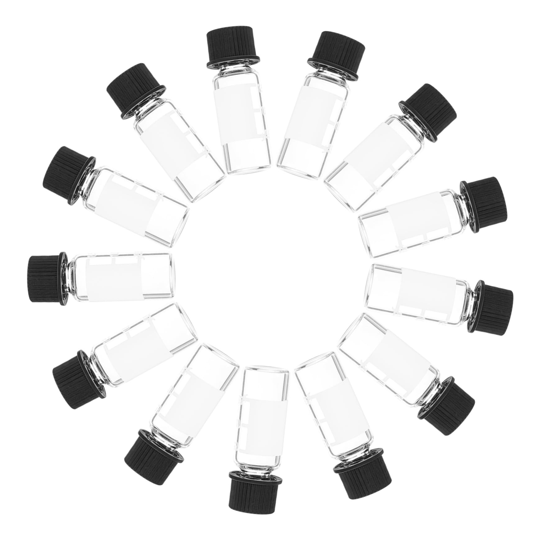 Ciieeo Botellas de Vidrio Rosca 8-425 de 2 Ml para Laboratorios, Paquete de 100 Piezas, Material Sintético, Evita Fugas, Adecuado para Polvos y Cuidado Piel