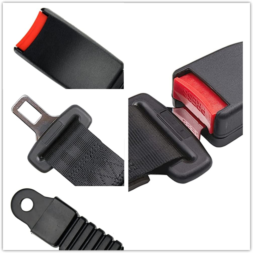 Retractable Golf Cart Seat Belts Kit for EZGO, Yamaha, Club Car, RTV, UTV - Go Kart Seatbelts Kits - Set of 2