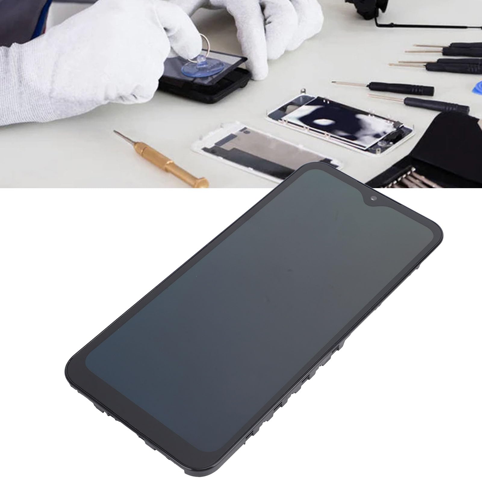A25 5G Schermo Ricambio, Display LCD Touch Digitizer con Telaio | Sostituzione schermo LCD A256, gruppo display con kit di riparazione per A25 5G