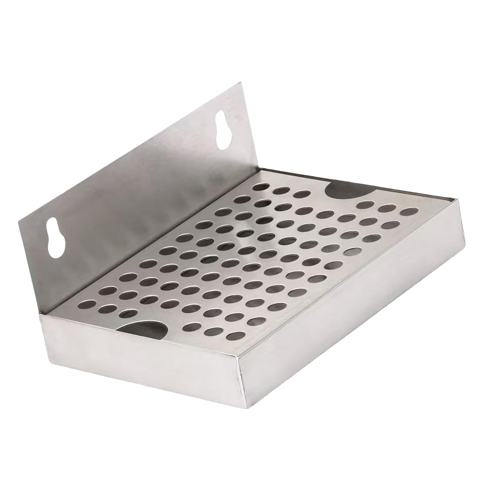 Buxuaaaa Modern Wall Mounted Nonrust Steel Draining Tray for Pubs and Kitchens with Delicate Design and Efficient Water Flows Rectangular Drip Pan