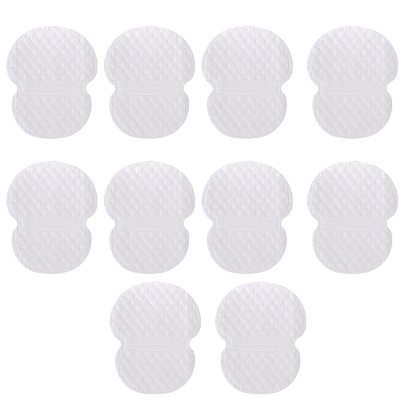 50/100 PCS Large Underarm Sweat Pads for Women and Men Comfortable Non-Visible, Extra Adhesive Sweat Free Armpit Protection Under Arm Pads (White,50)