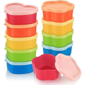 Small Freezer Containers Storage Containers Food Storage Containers Freezer Boxes Containers with Lid Set Freezing Storage Box for Storing Food Stackables for Snack Fruit Pack of 10