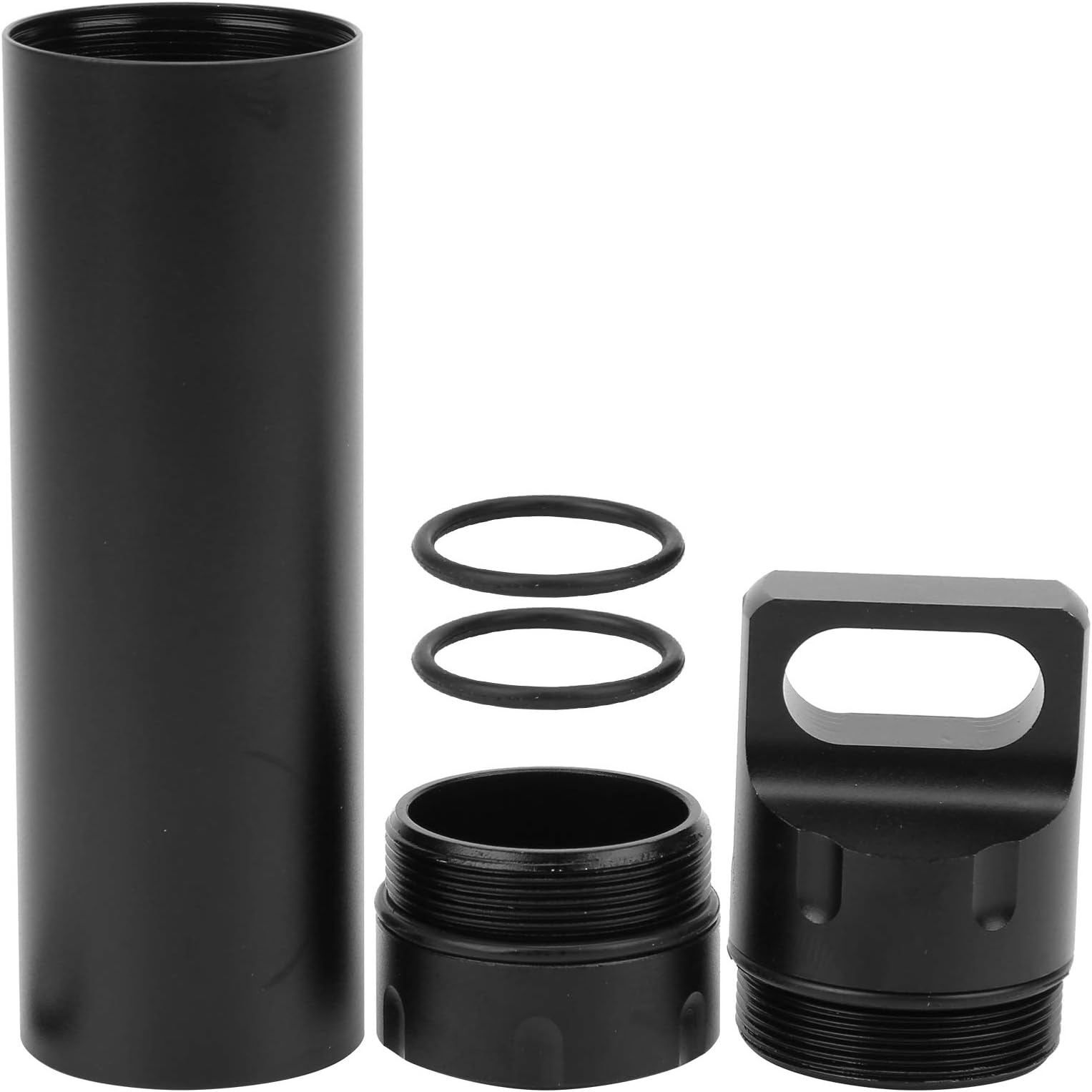Case, Lightweight Aluminum Alloy High Hardness Holder, for Daily Outdoor(Black)