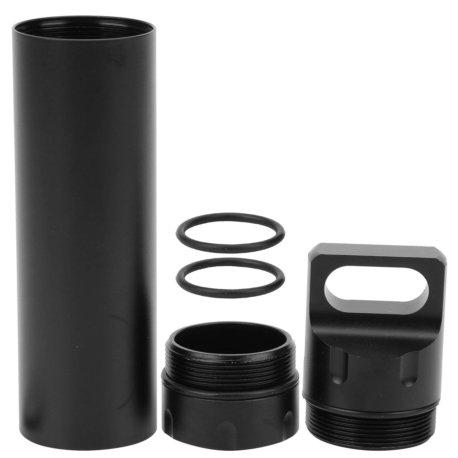 Case, Lightweight Aluminum Alloy High Hardness Holder, for Daily Outdoor(Black)