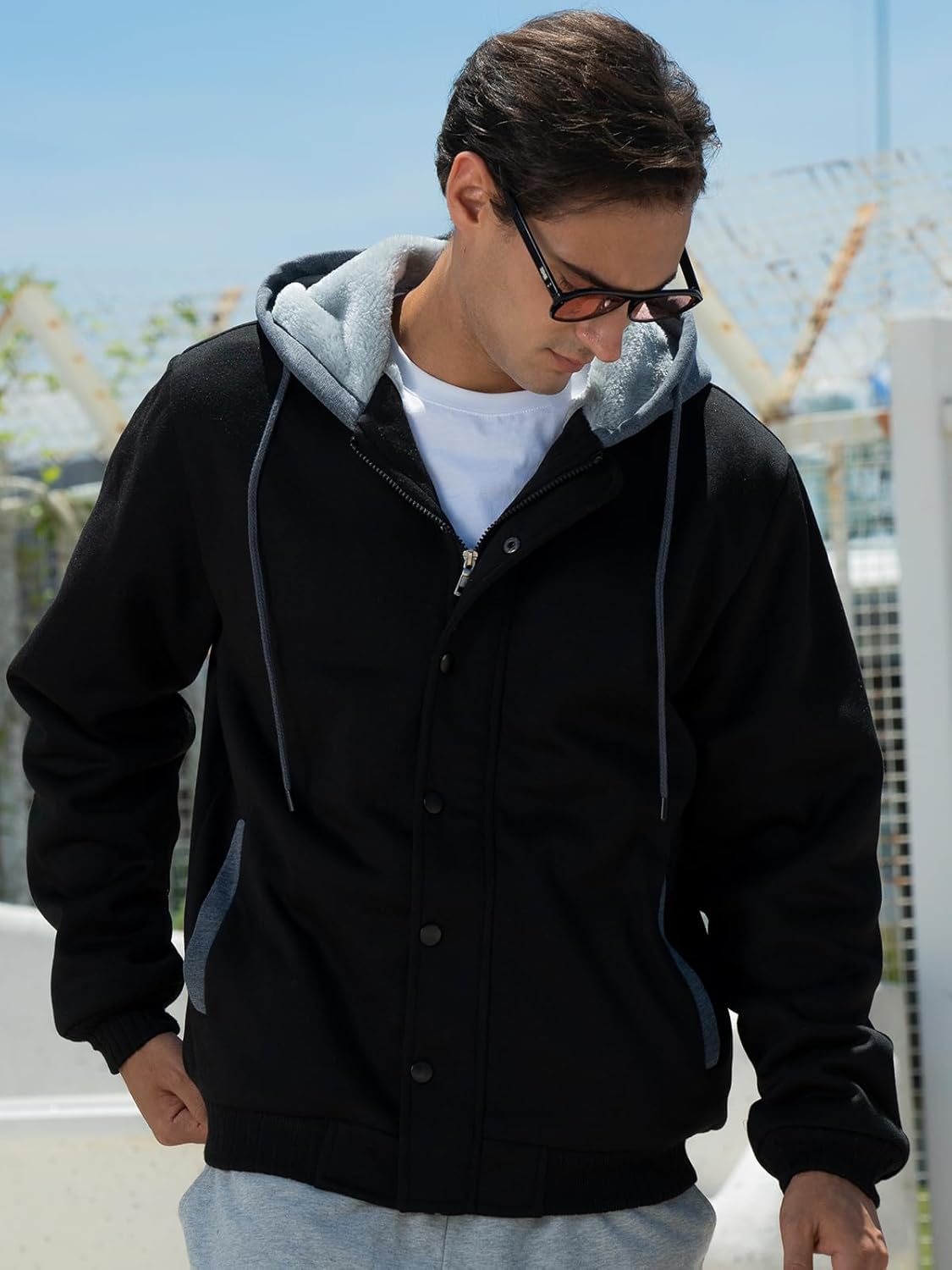 LBL Leading the Better Life Men's Zip Up Hoodies Sweatshirt Heavyweight Fleece Winter Jackets Warm Thick Coats - Image 2