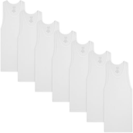 Fruit of the Loom Boys' Eversoft Cotton Undershirts, T Shirts & Tank Tops
