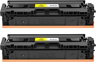Yowell 207X Yellow Toner with Chip Compatible with HP 207X 207A Yellow for HP Color Laserjet Pro MFP M283fdw Toner for Color Laserjet Pro M255dw M282nw M283fdn M255nw M283 M282 M255 W2212X - 2 Yellow
