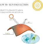Couches de bain pour bébés Lavables pour bébés avec snap latéral UPF 50+ Protection solaire pour la plage de la piscine, mignon Dolphin, 18-24