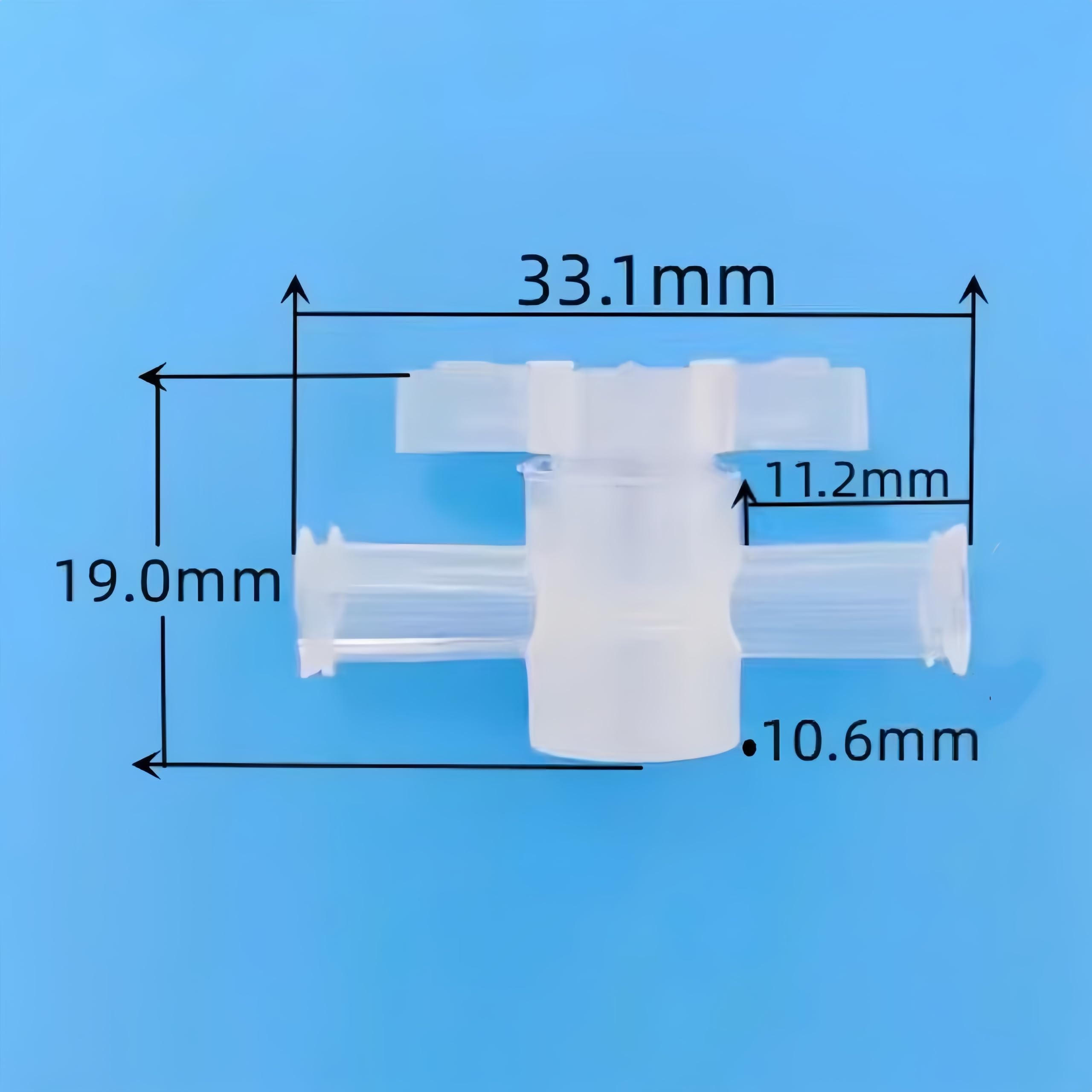 Confezione da 20 rubinetti a 2 vie in PP Luer Lock femmina for strumenti analitici da laboratorio