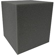 Isellfoam Foam Pit Cubes/Blocks 64 pcs Charcoal 8"x8"x8" Foam Blocks for Foam Pits, Gymnastics Foam Pits, Ninja Gyms, Freerunning and Parkour Courses, BMX Pits, Trampoline & Skatepark Foam Pits
