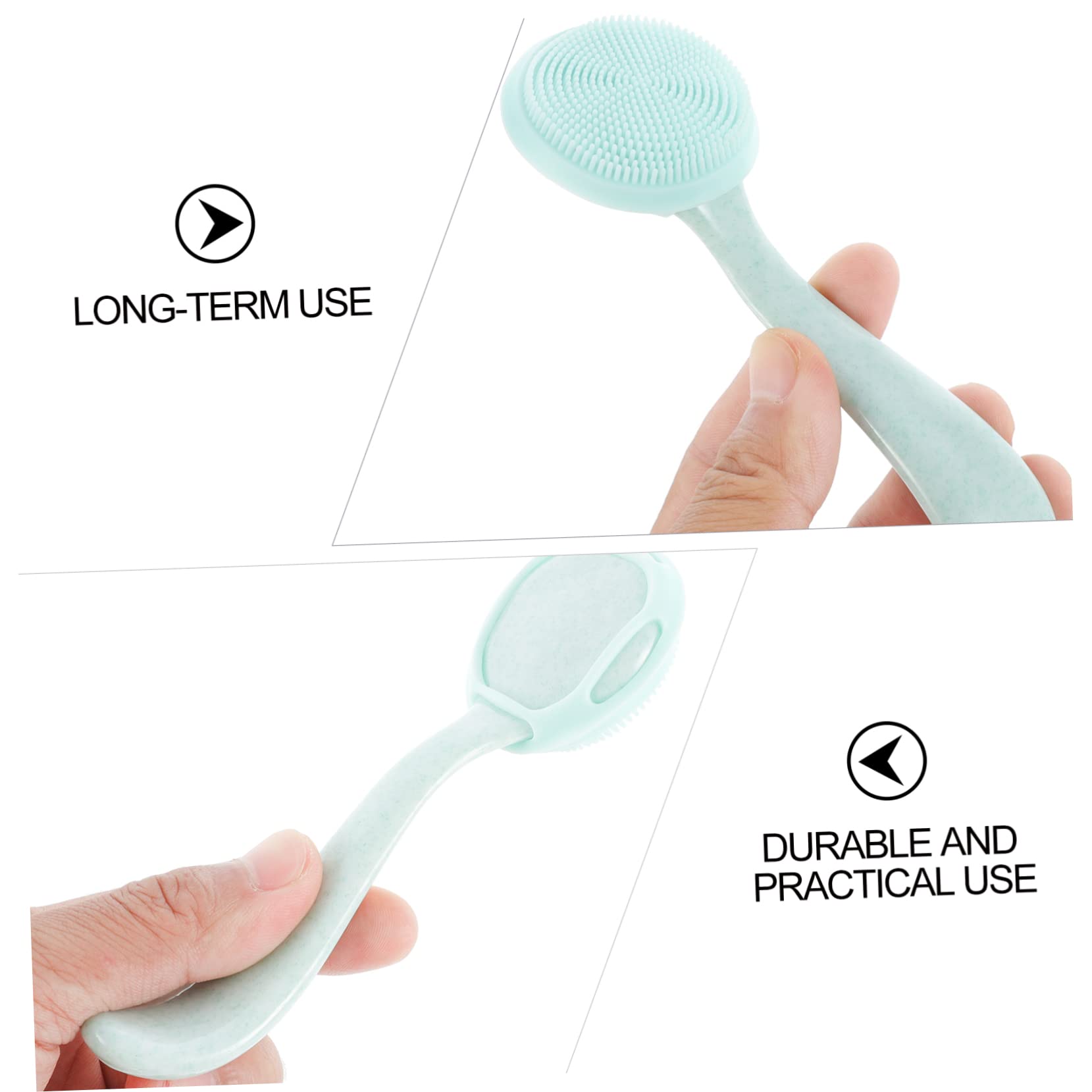 FOMIYES 9piezas Cepillo De Silicona Para Limpieza Facial De Limpieza Profunda y Para Evitar Puntos Negros Utensilio Manual De Cuidado Facial