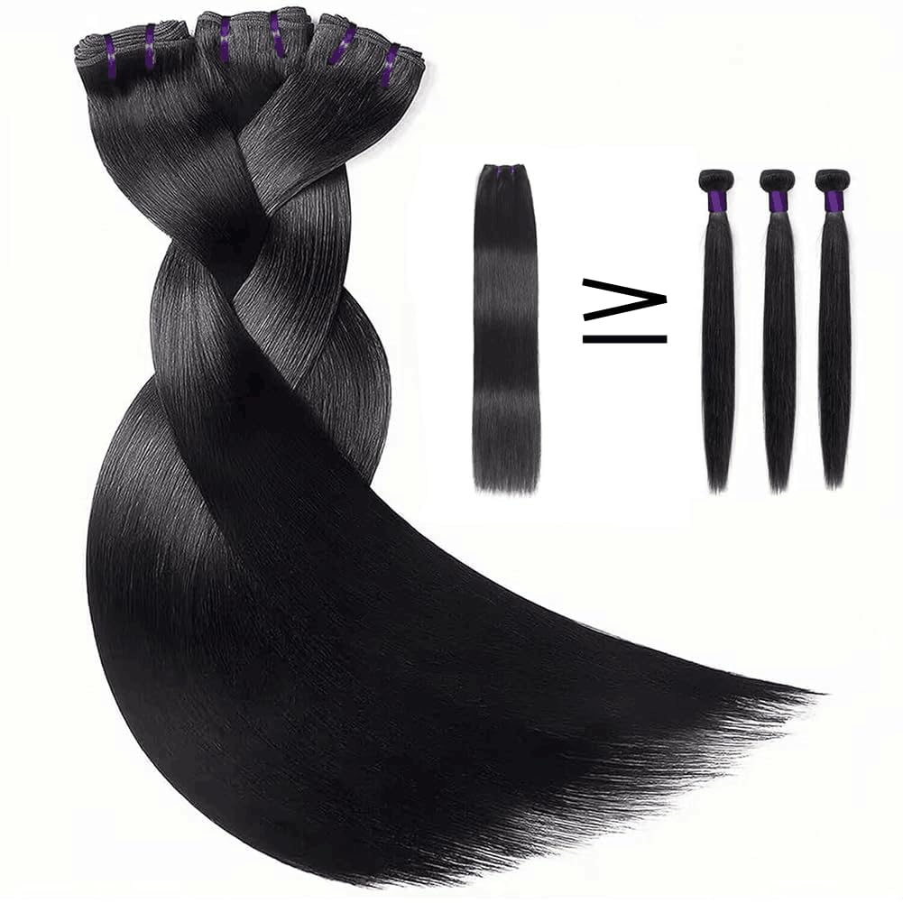 16A Straight Bundles Human Hair 100% Unprocessed Brazilian Virgin Hair Straight 3 Bundles Human Hair Extensions Double Weft