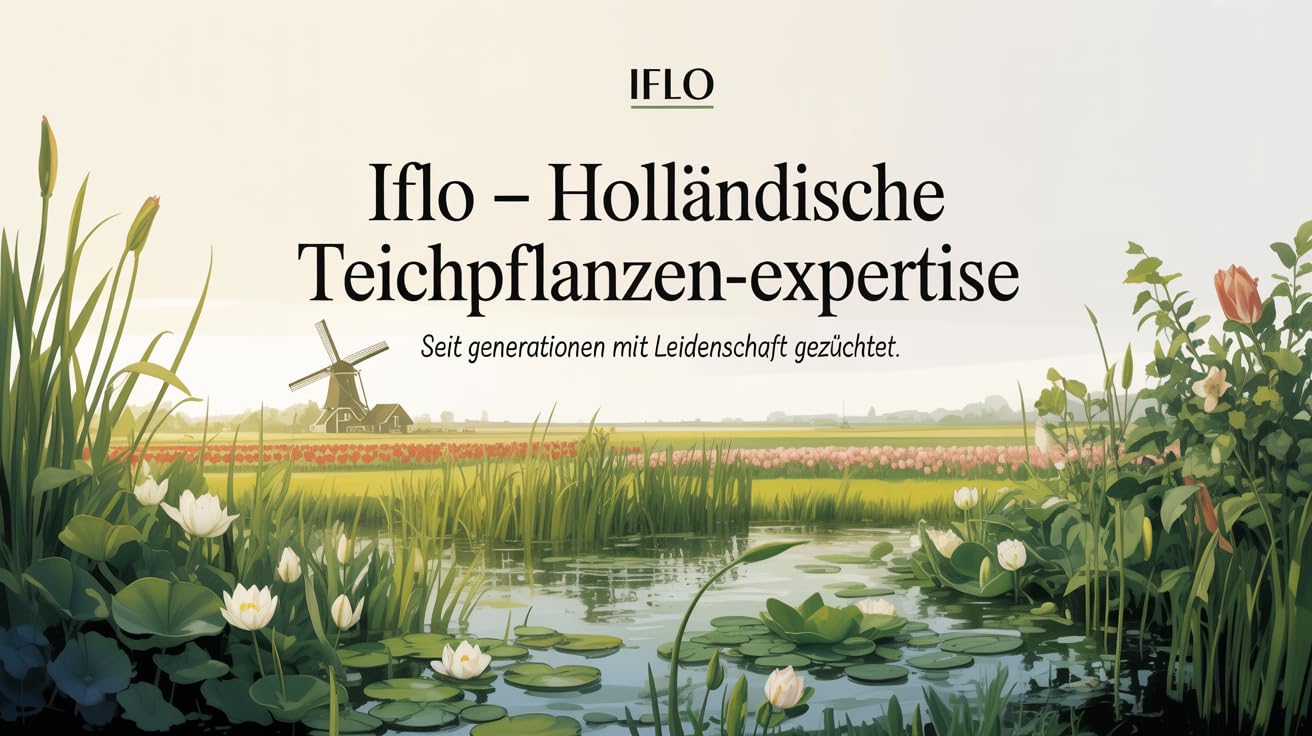 IFLO® Teichpflanzen Set 6 Stück winterhart für Gartenteich & Miniteich – blühende Wasserpflanzen aus Holland – Sumpfpflanzen Zone 1 & 2 - 5