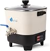 Yuuchail Wax Melter for Candle Making, 6.5L Large Wax Melting Pot with Digital Display & Non-Stick Tilted Bottom Easy Clean Up for Craft or Business