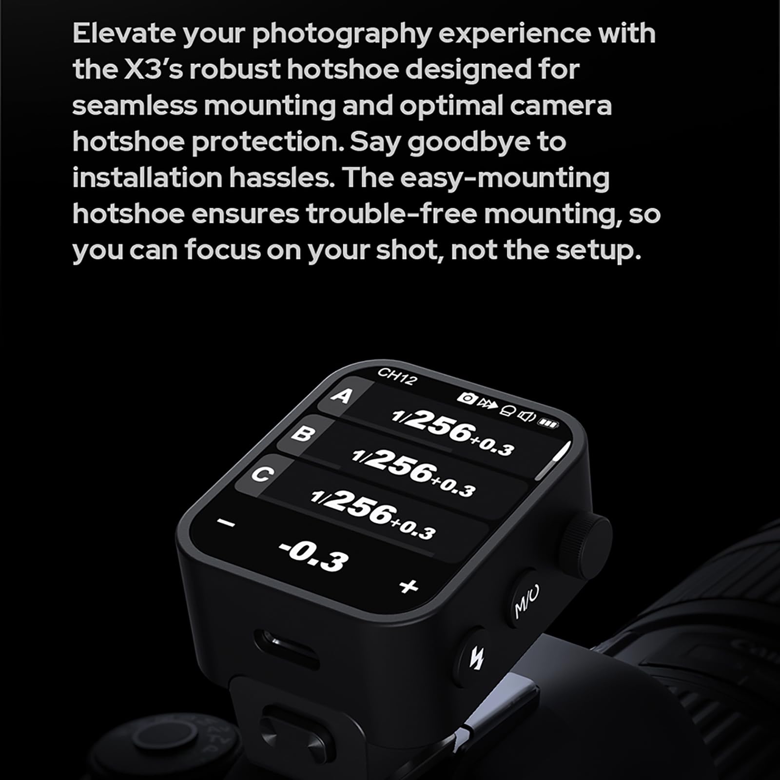 GODOX X3-O TTL Wireless Flash Trigger per Fotocamera Olympus e Panasonic, OLED Touch Screen Ricaricabile Trigger, HSS 1/8000s 2.4GHz Wireless X System, Funzione di Conversione TCM
