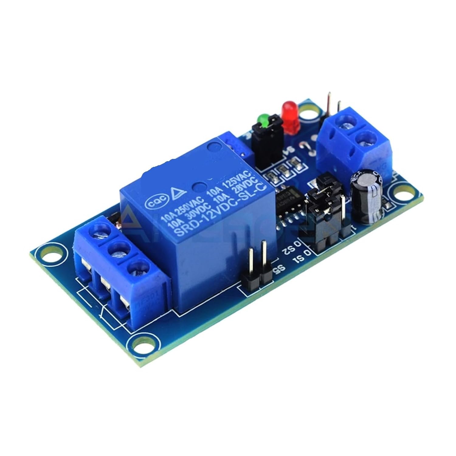 DC 12V delay Relay delay on/delay Off Control Switch Module with Timer Adjustable Potentiometer LED Indicator Light