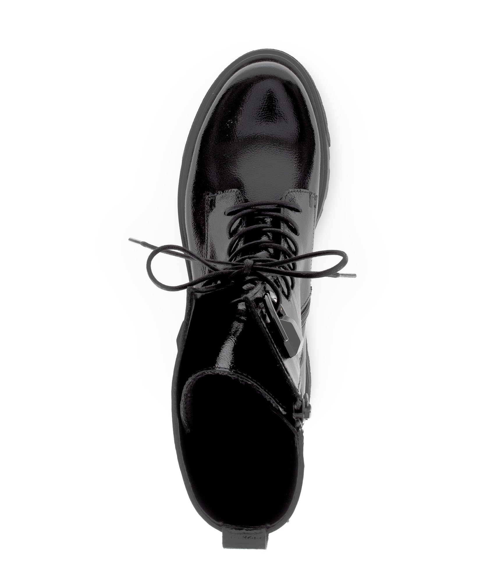 Gabor Damen Combat Boots, Frauen Stiefeletten,Best Fitting,schnürstiefel,Winterstiefel,Winterschuhe,gefüttert,schwarz(Altsilber)… – Ansicht 6
