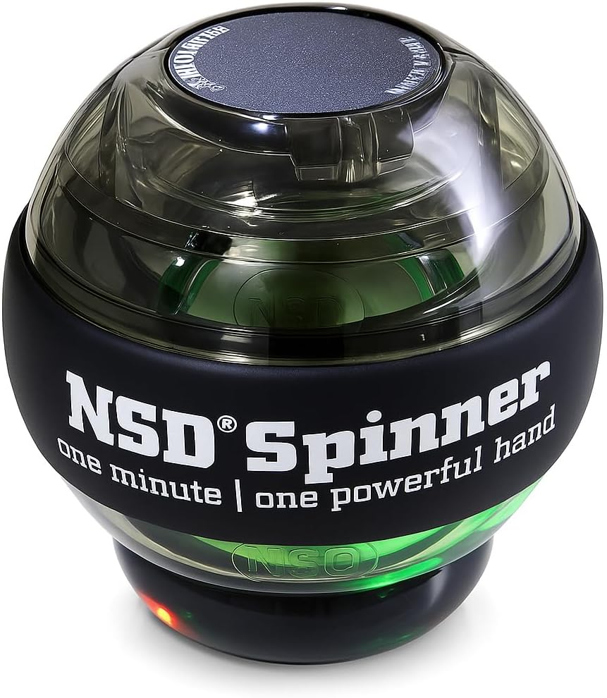 NSD Dynamics Spinner - Speed X – Grip Strengthener for Forearms, Wrist & Hands – Self-Starting Design with Precision Counter, Up to 15,000 RPM – Portable Wrist Trainer & Workout Equipment– For Desk Workers & Athletes