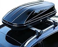 Garvee 17 Cu Ft Hardshell Rooftop Cargo Box - Dual-Side Opening, 165 lbs Capacity, Weatherproof Universal Fit for Cars SUVs