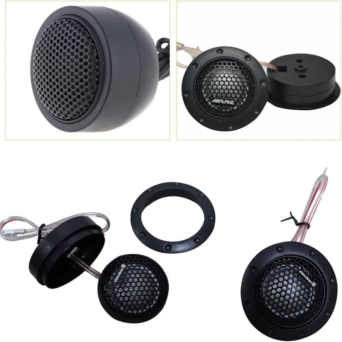 Tweeters for Car Audio Car Stereo Speaker, Aluminum Nepal Ubuy