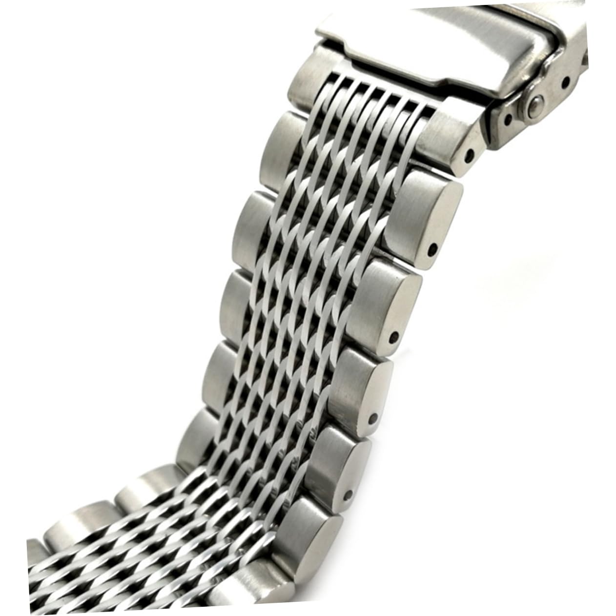 DOITOOL Bracelet de Montre 20 Mm Acier Inoxydable Design Ergonomique Finition Lisse Remplacement Homme