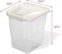 Vista 5 de Van Ness 10-Pound Food Container with Fresh-Tite Seal (FC10) white
