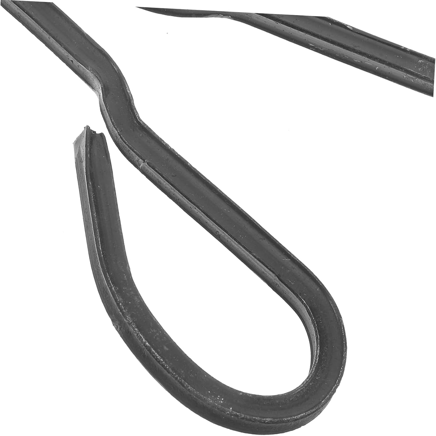 VILLCASE Heavy Duty Iron Fire Tongs for BBQ Fireplace and Campfire Extra Long Charcoal Grabbing Tool for Outdoor Cooking 1-Piece