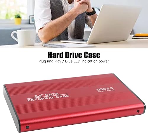 Miniatura 3 de Caja de disco duro de 2.5 pulgadas, puerto USB 3.0 de transmisión de 4 TB y 5 Gbps, equipado con fuente de alimentación de indicación LED, carcasa